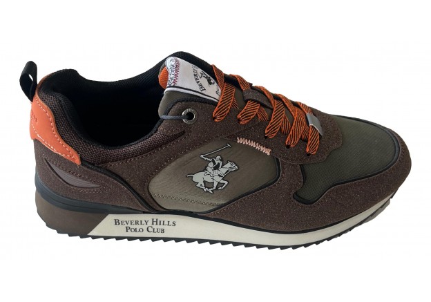 Ανδρικό Sneaker Beverly Hills Polo Club σε χακί χρώμα 