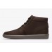 Ανδρικό μποτάκι Clarks δερμάτινο σε καφέ χρώμα Brodin mid 26185512 
