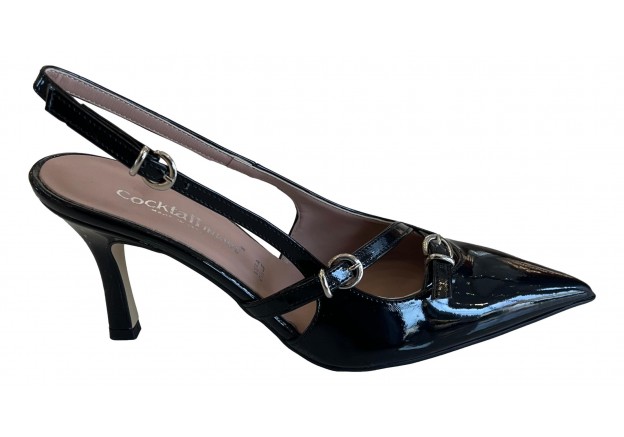 Γυναικεία γόβα μαύρο λουστρίνι Cocktail inside 