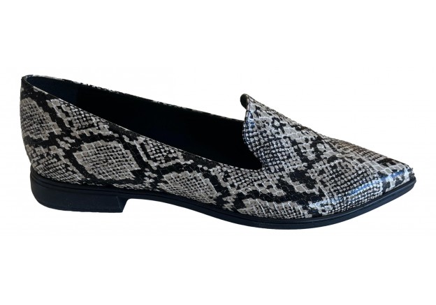 Γυναικείο δερμάτινο μοκασίνι φίδι Zizel 710