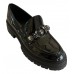 Γυναικείο loafer Diamantique σε μαύρο λουστρίνι YL235