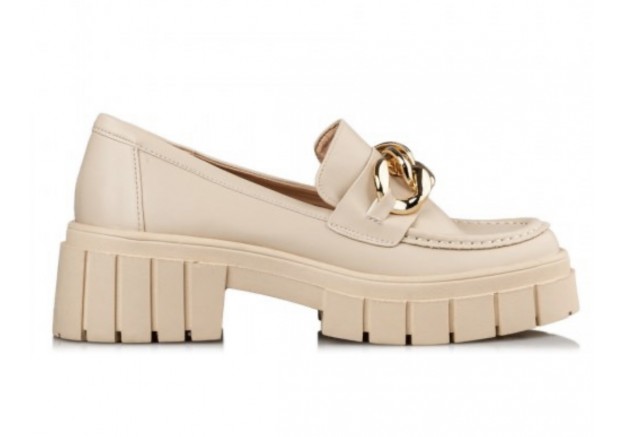 Γυανικεία loafers Envie σε μπεζ χρώμα E14-17017 Γυανικεία loafers Envie σε μπεζ χρώμα E14-17017