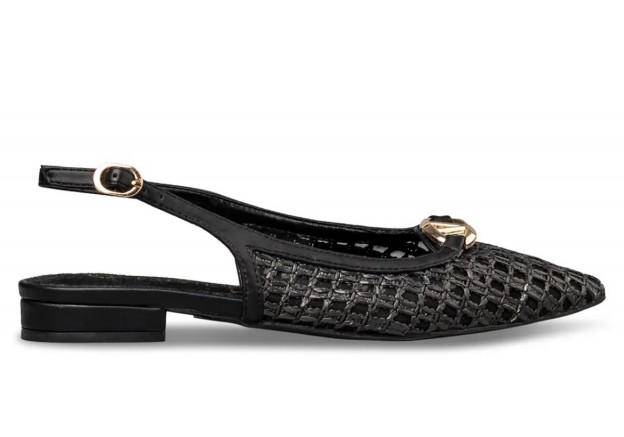 Γυναικεία μπαλαρίνα Envie σε μαύρο χρώμα E84-23415