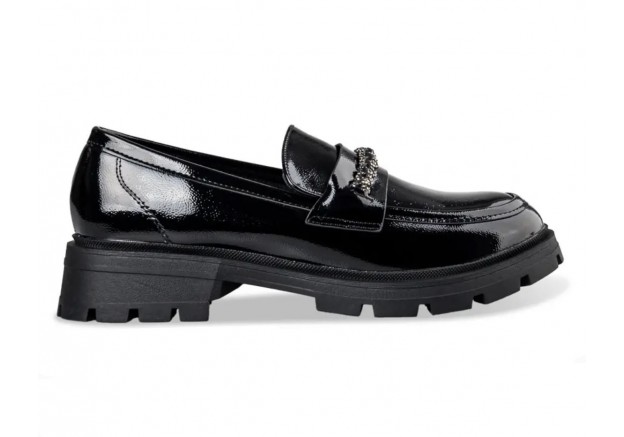 Γυναικεία loafers Envie σε μαύρο λουστρίνι χρώμα V31-20284 Γυναικεία loafers Envie σε μαύρο λουστρίνι χρώμα V31-20284