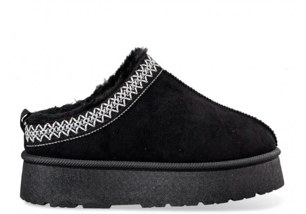 Μαύρα Γούνινα Slippers Envie Faux Shearling Booties S41-20480 Μαύρα Γούνινα Slippers Envie Faux Shearling Booties S41-20480