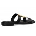Σανδάλια φλατ Envie σε μαύρο χρώμα