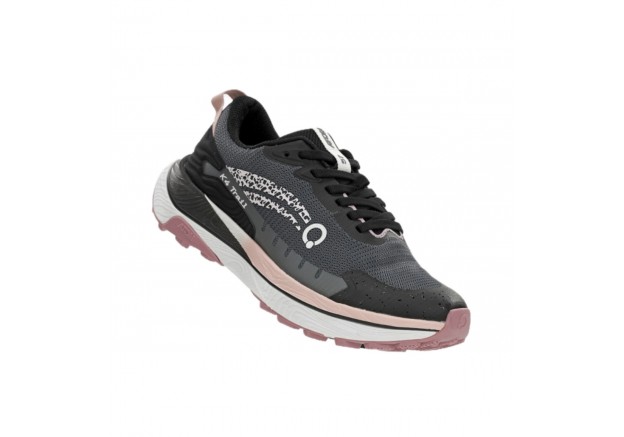 Γυναικεία sneaker Atom σε μαύρο με ροζ χρώμα K4 AT167 Γυναικεία sneaker Atom σε μαύρο με ροζ χρώμα K4 AT167