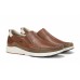 Ανδρικά slip on Fluchos δερμάτινα σε ταμπά χρώμα F1985