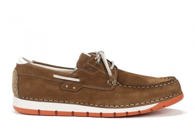 Ανδρικά boat shoes Fluchos δερμάτινα σε καφέ καστόρι F1448 Ανδρικά boat shoes Fluchos δερμάτινα σε καφέ καστόρι F1448