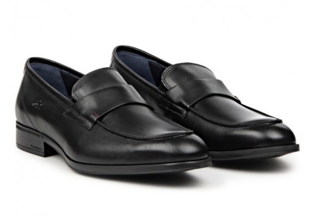 Ανδρικά loafers Fluchos δερμάτινα σε μαύρο χρώμα F1890 Ανδρικά loafers Fluchos δερμάτινα σε μαύρο χρώμα F1890