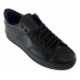 Ανδρικό δερμάτινο sneaker μαύρο made in Italy 
