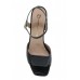 Δερμάτινο γυναικείο πέδιλο MOURTZI σε μαύρο χρώμα 35/36405_DC