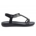 Γυναικεία σανδάλια Parex σε μαύρο χρώμα 11529021