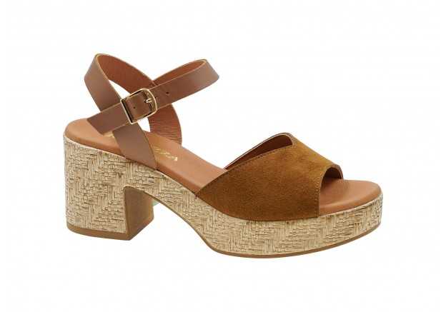 Γυναικείο πέδιλο Ragazza σε ταμπά καστόρι 0780