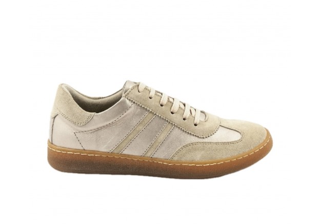 Δερμάτινο γυναικείο Sneaker Ragazza άμμος 01106 Δερμάτινο γυναικείο Sneaker Ragazza άμμος 01106