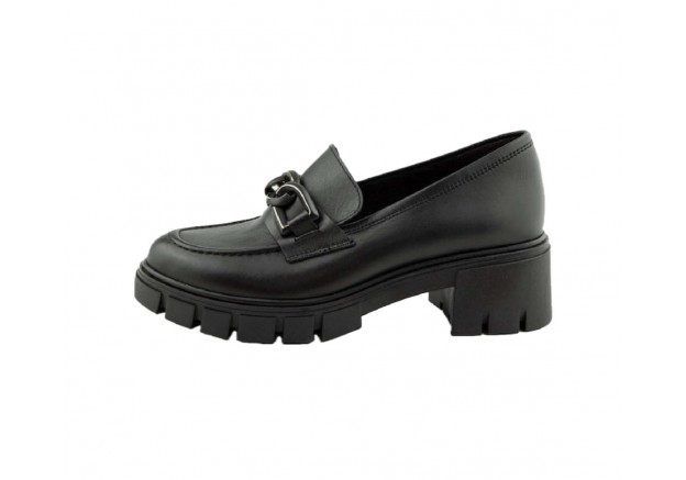Ragazza Δερμάτινα Γυναικεία loafers σε Μαύρο Χρώμα 0751 Ragazza Δερμάτινα Γυναικεία loafers σε Μαύρο Χρώμα 0751