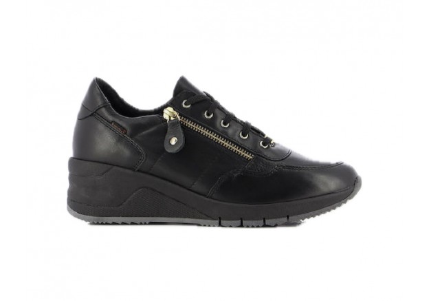 Ragazza δερμάτινα Γυναικεία Sneakers Μαύρα 0322 Ragazza δερμάτινα Γυναικεία Sneakers Μαύρα 0322