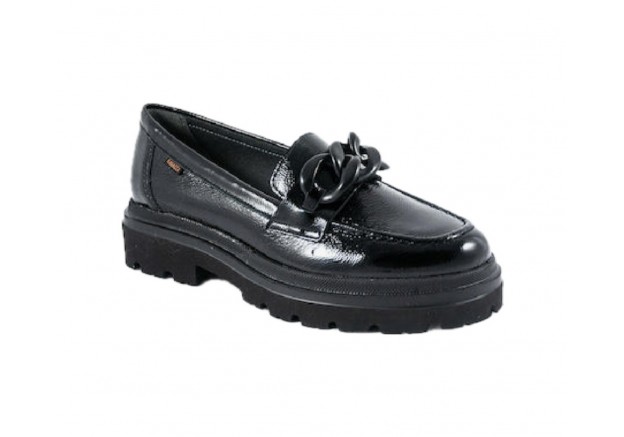 Ragazza Γυναικεία loafers σε Μαύρο λουστρίνι Χρώμα 0186 Ragazza Γυναικεία loafers σε Μαύρο λουστρίνι Χρώμα 0186