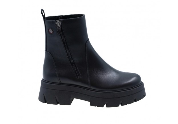 Γυναικείο δερμάτινο μποτάκι Ragazza σε μαύρο χρώμα 0259 Γυναικείο δερμάτινο μποτάκι Ragazza σε μαύρο χρώμα 0259