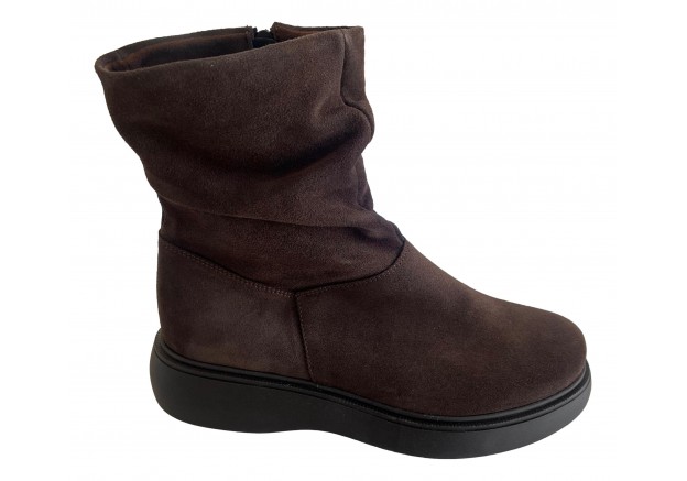 Γυναικείο μποτάκι Ragazza σε καφέ καστόρι 0231