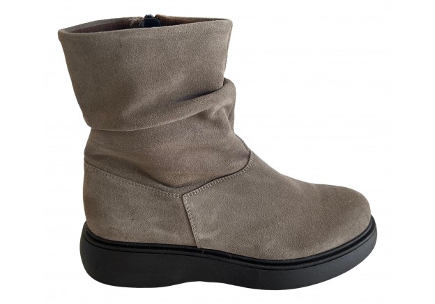 Γυναικείο μποτάκι Ragazza δερμάτινο σε πούρο χρώμα 0231