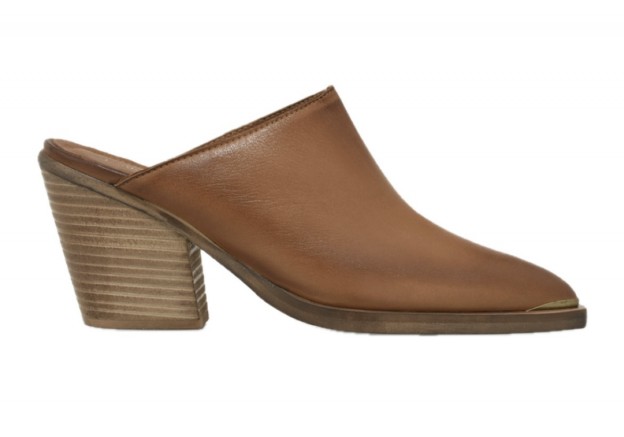 Δερμάτινο γυναικείο mule Tsakiris Mallas σε ταμπά χρώμα W41007955532