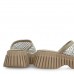 Γυναικείο Flatform Tsakiris Mallas δερμάτινο σε πούρο καστόρι 100-581