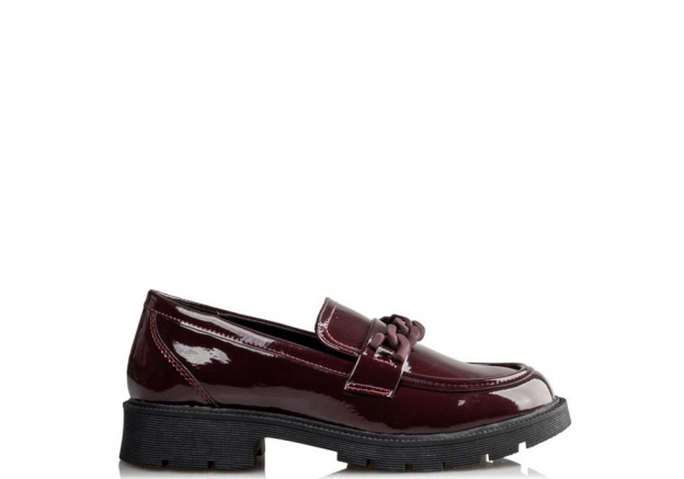 Envie loafers σε μπορντώ χρώμα