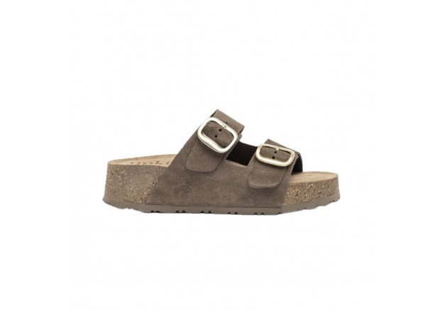 Δερμάτινα γυναικεία flatform Yokono 003 πούρο χρώμα  Δερμάτινα γυναικεία flatform Yokono 003 πούρο χρώμα