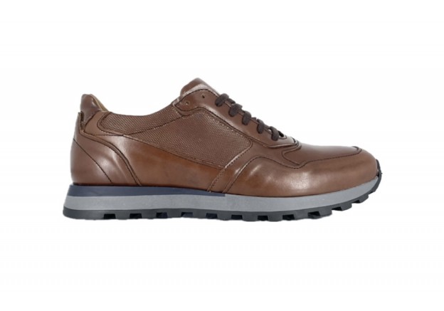Ανδρικά δερμάτινα Sneaker Antonio σε κονιάκ χρώμα 110